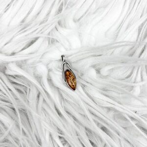 Handcrafted • Baltic Amber Celtic Pendant